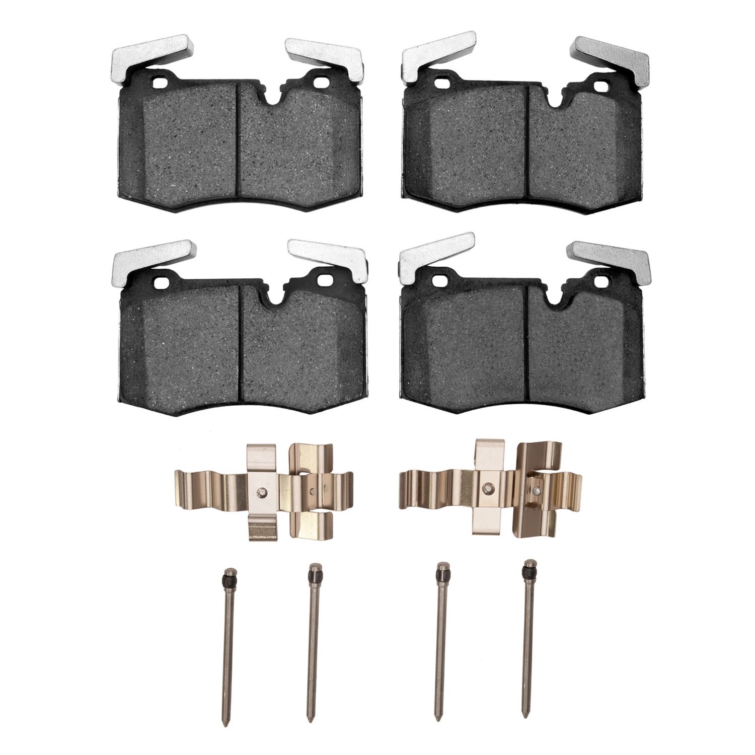 Optimum OE Brake Pads & Hardware Kit, 2009-2014 Mini, Position: Front