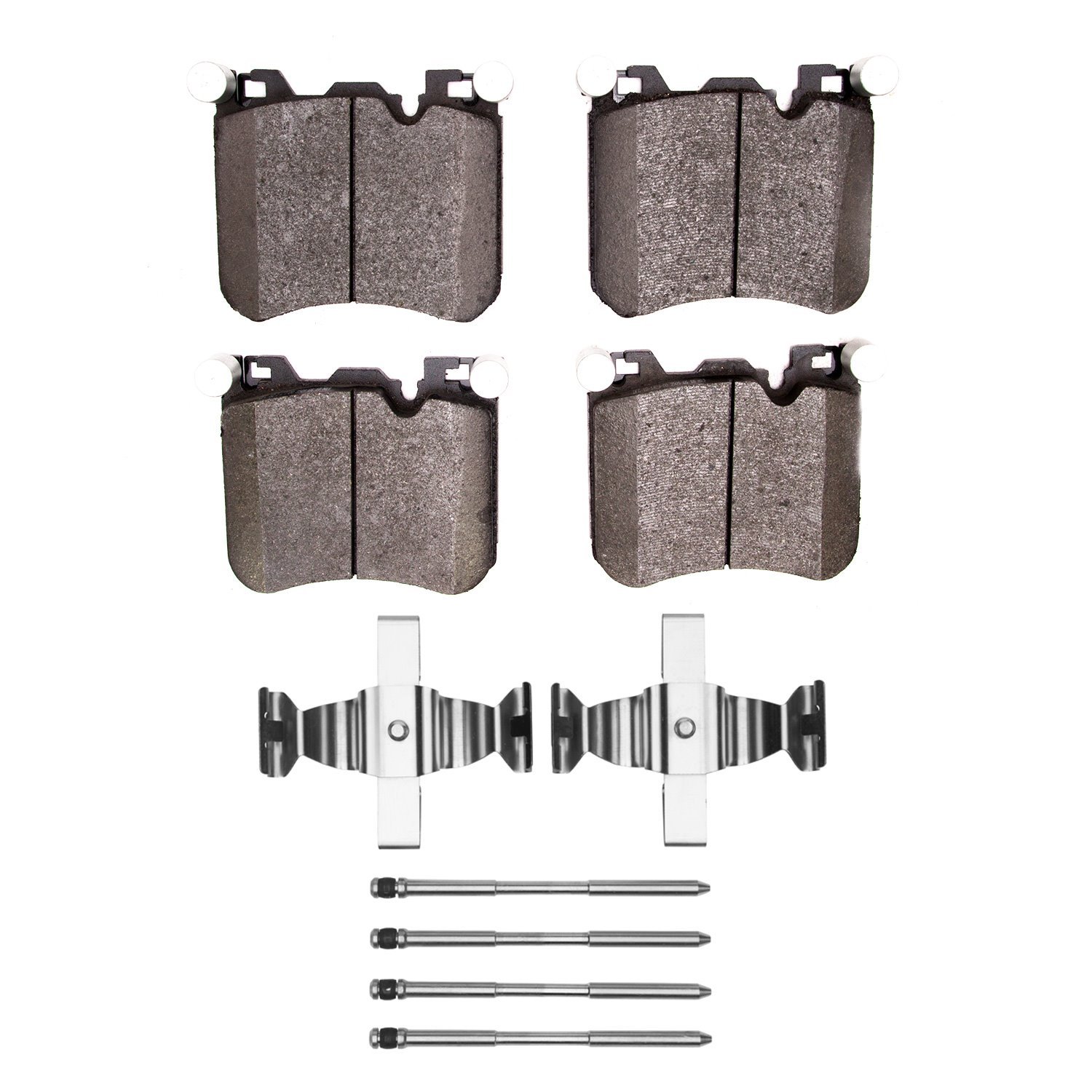 Optimum OE Brake Pads & Hardware Kit, 2010-2018 Fits Multiple Makes/Models, Position: Front