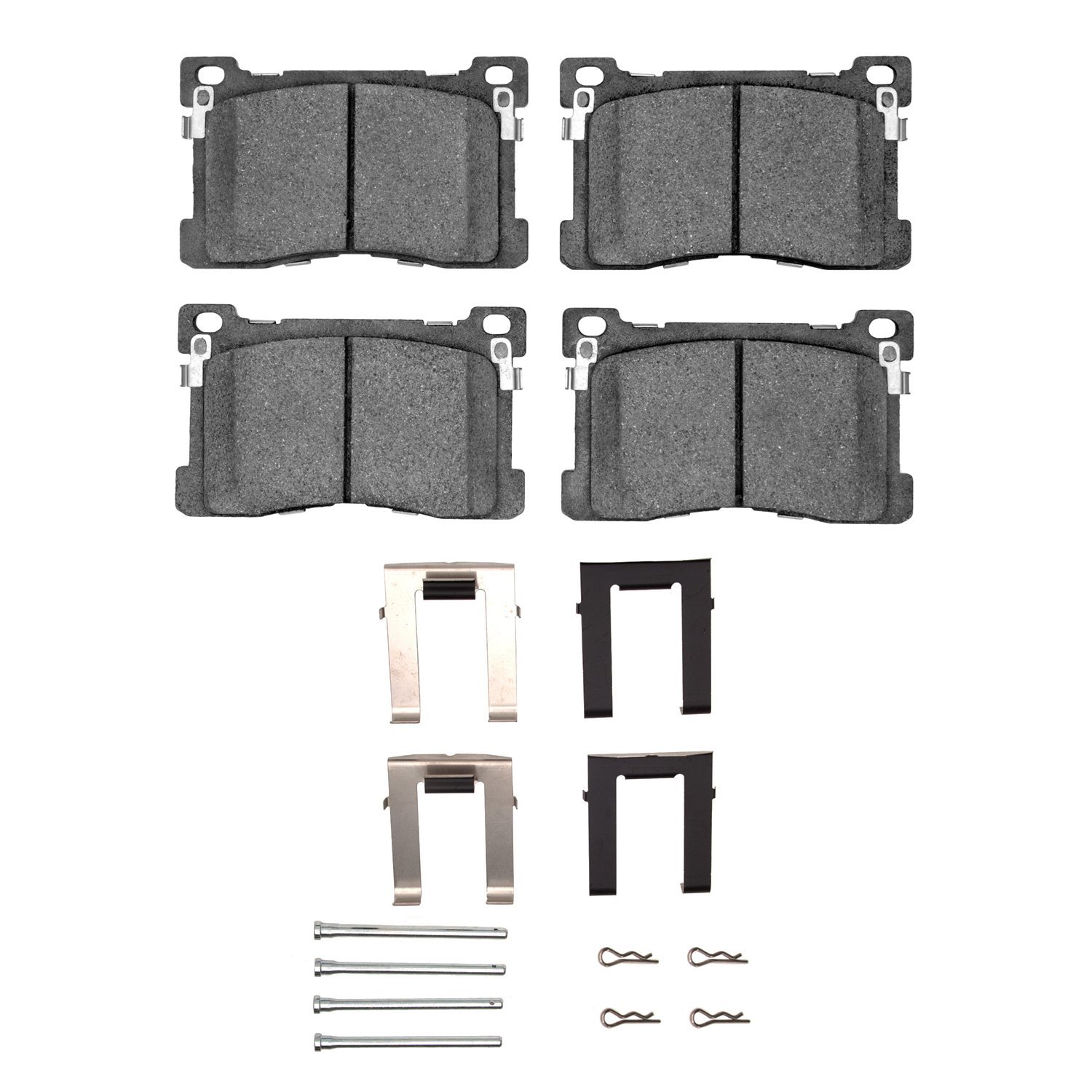 Optimum OE Brake Pads & Hardware Kit, 2012-2017 Kia/Hyundai/Genesis, Position: Front
