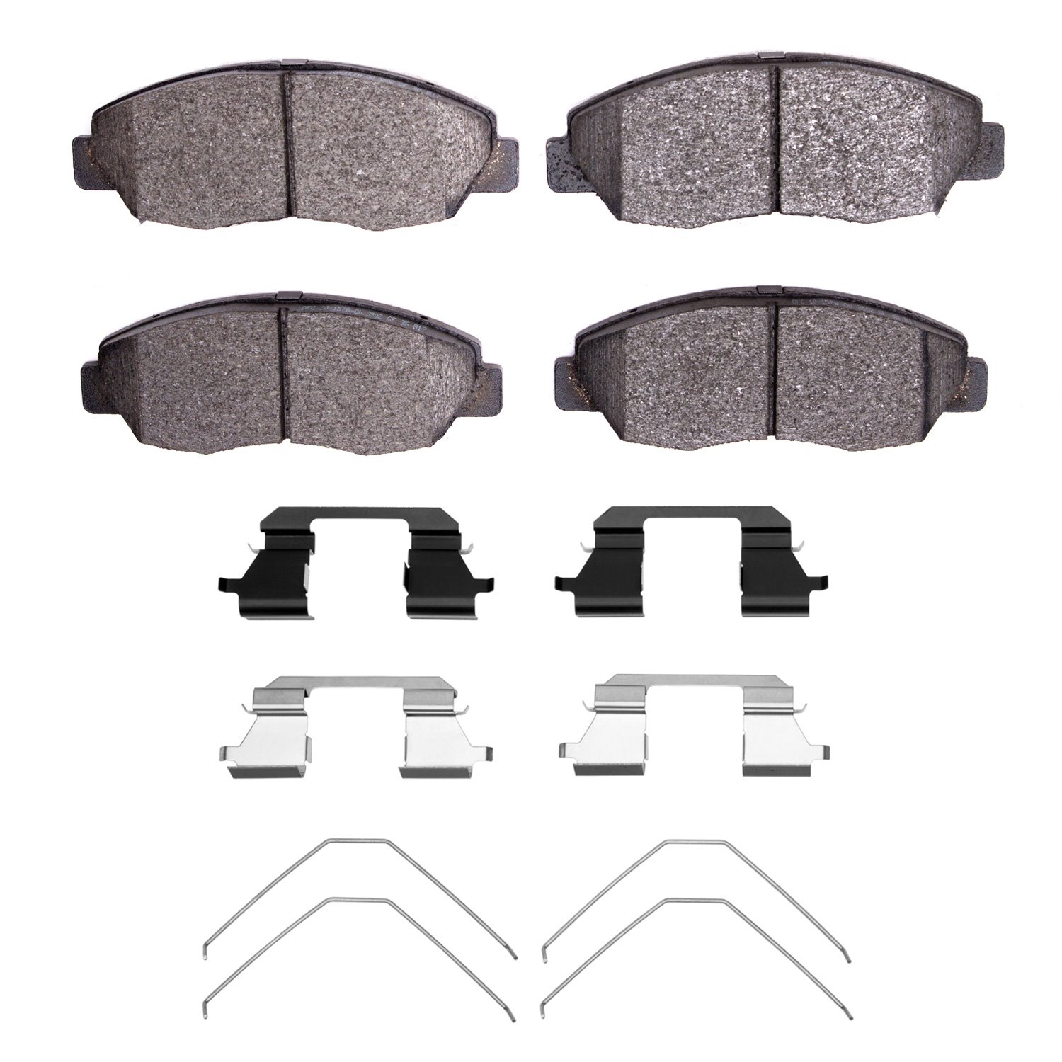Optimum OE Brake Pads & Hardware Kit, 1996-2015 Acura/Honda, Position: Front