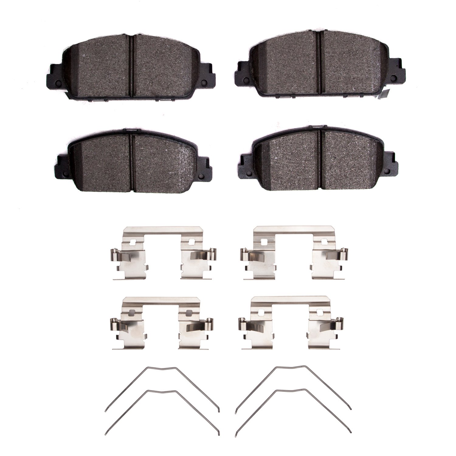 Optimum OE Brake Pads & Hardware Kit, 2014-2017 Acura/Honda, Position: Front