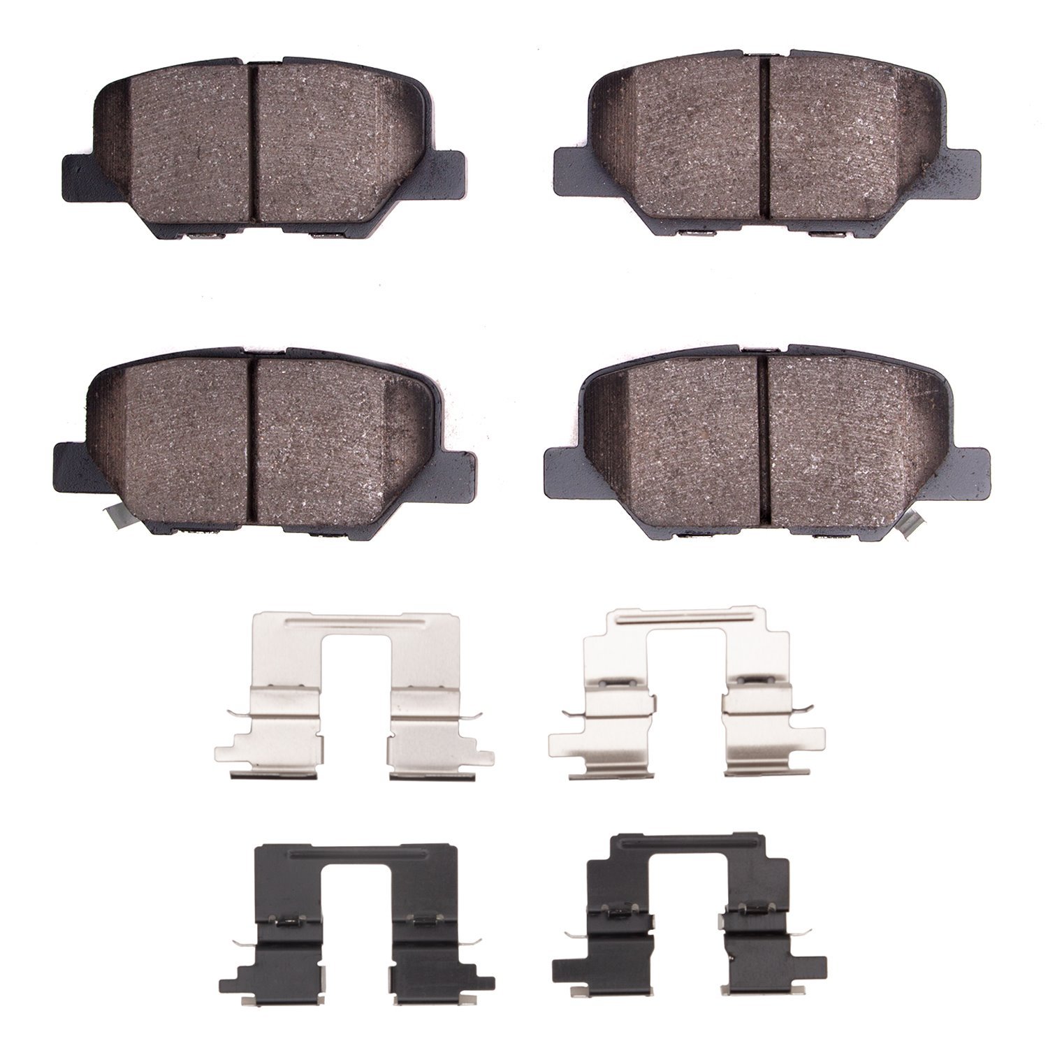 Optimum OE Brake Pads & Hardware Kit, 2014-2018 Ford/Lincoln/Mercury/Mazda, Position: Rear