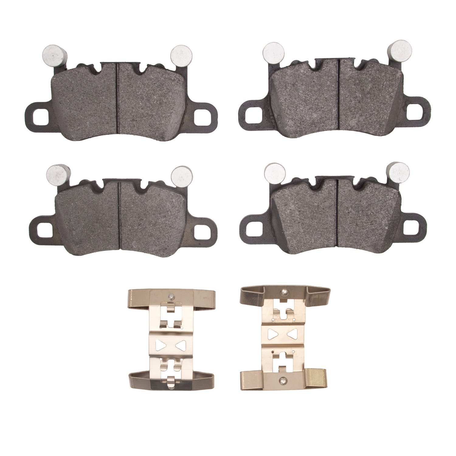 Optimum OE Brake Pads & Hardware Kit, 2015-2021 Audi/Porsche/Volkswagen, Position: Rear