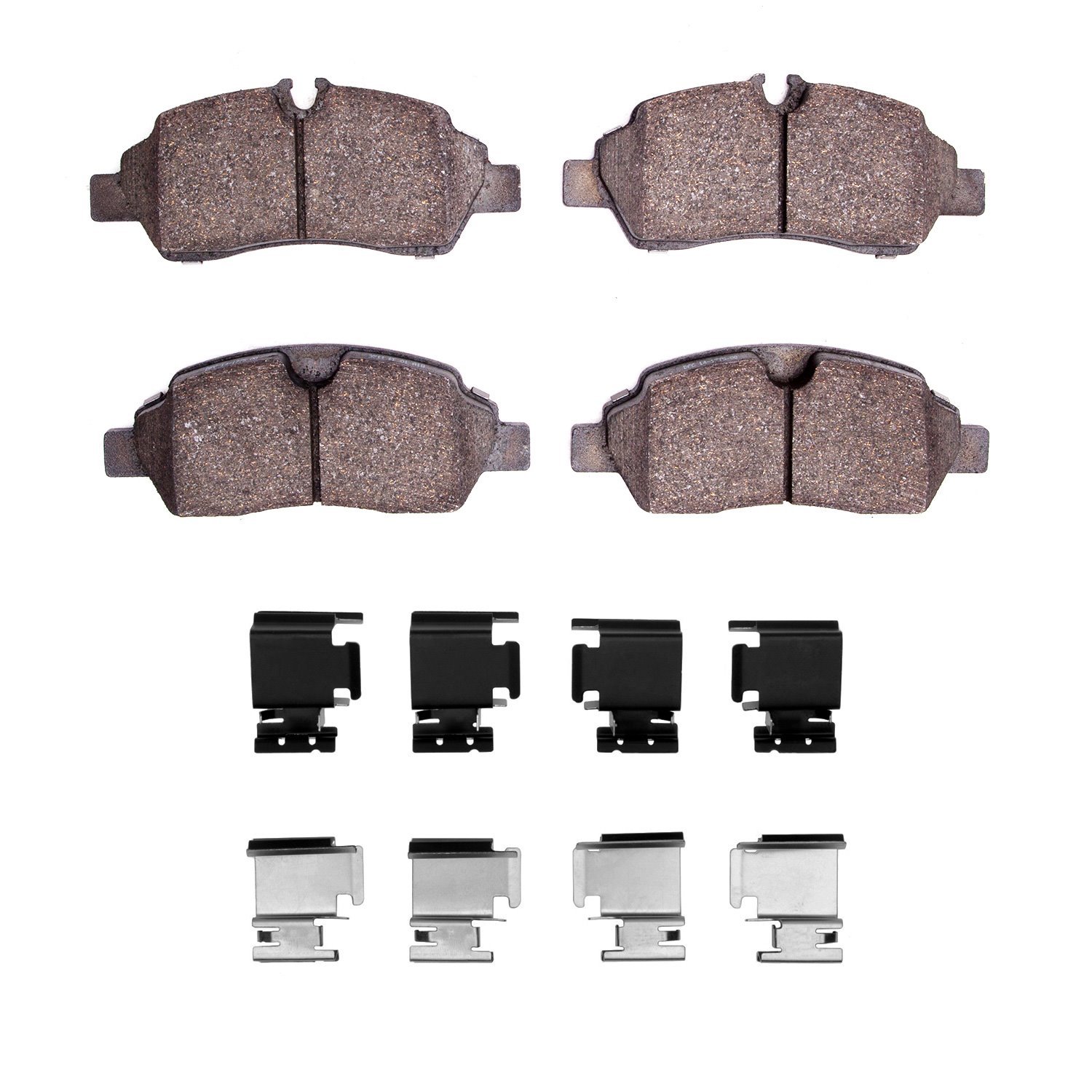 Optimum OE Brake Pads & Hardware Kit, 2015-2019 Ford/Lincoln/Mercury/Mazda, Position: Rear