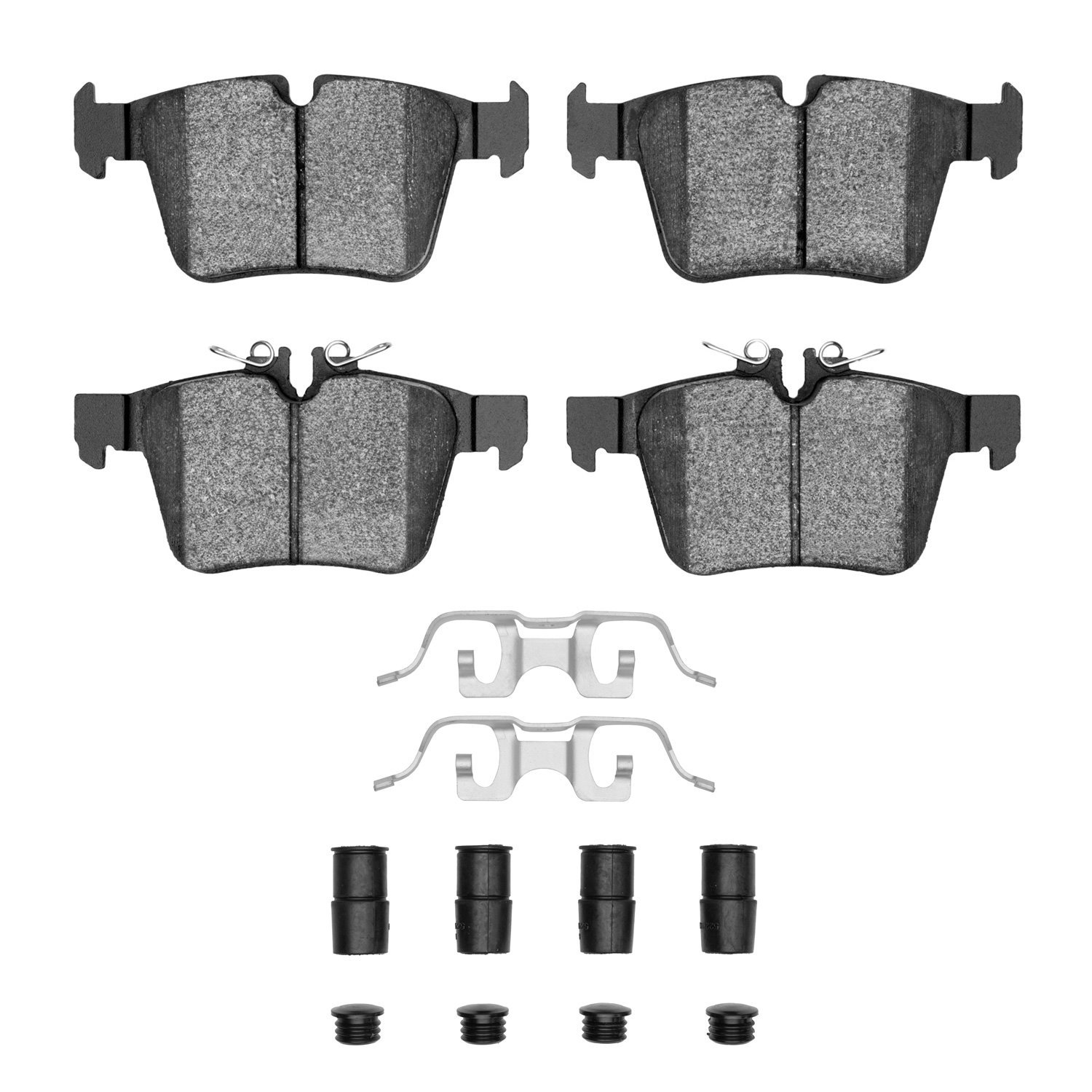 Optimum OE Brake Pads & Hardware Kit, Fits Select Mercedes-Benz, Position: Rear
