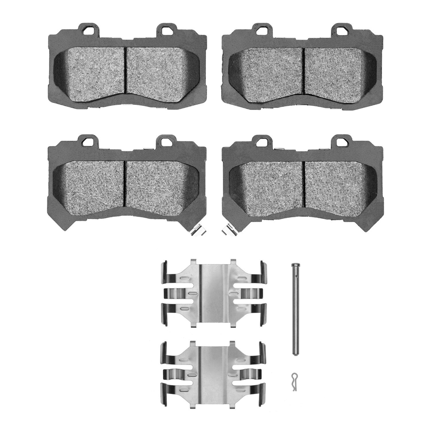 Optimum OE Brake Pads & Hardware Kit, 2015-2020 GM, Position: Front
