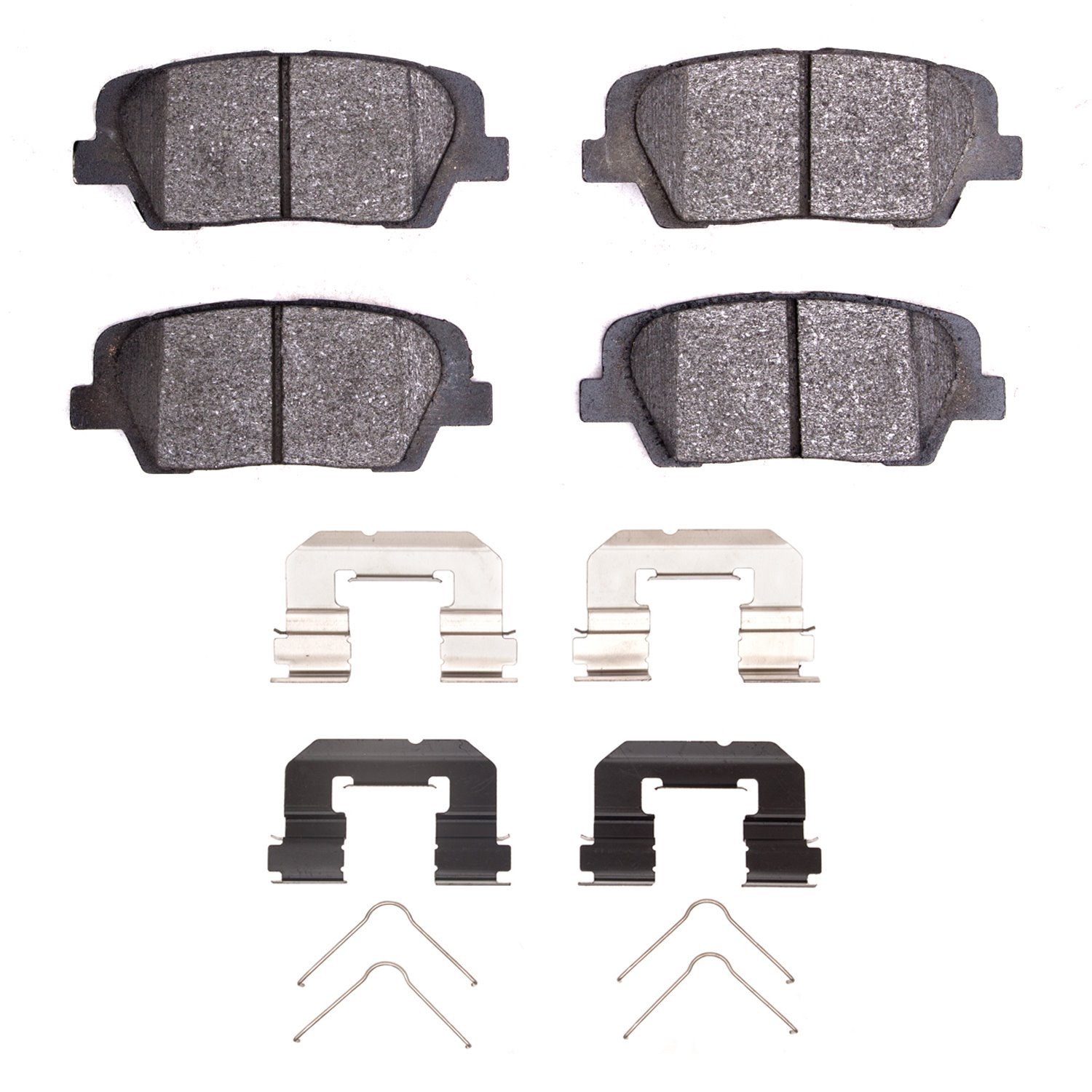 Optimum OE Brake Pads & Hardware Kit, Fits Select Kia/Hyundai/Genesis, Position: Rear