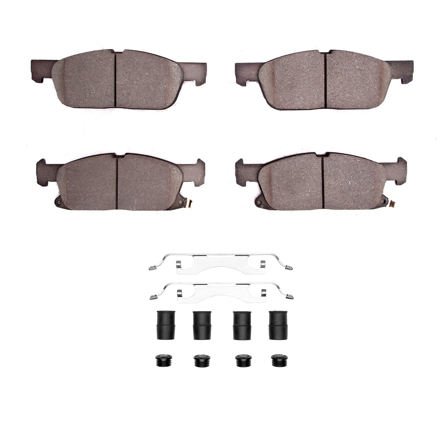 Optimum OE Brake Pads & Hardware Kit, 2017-2020 Ford/Lincoln/Mercury/Mazda, Position: Front