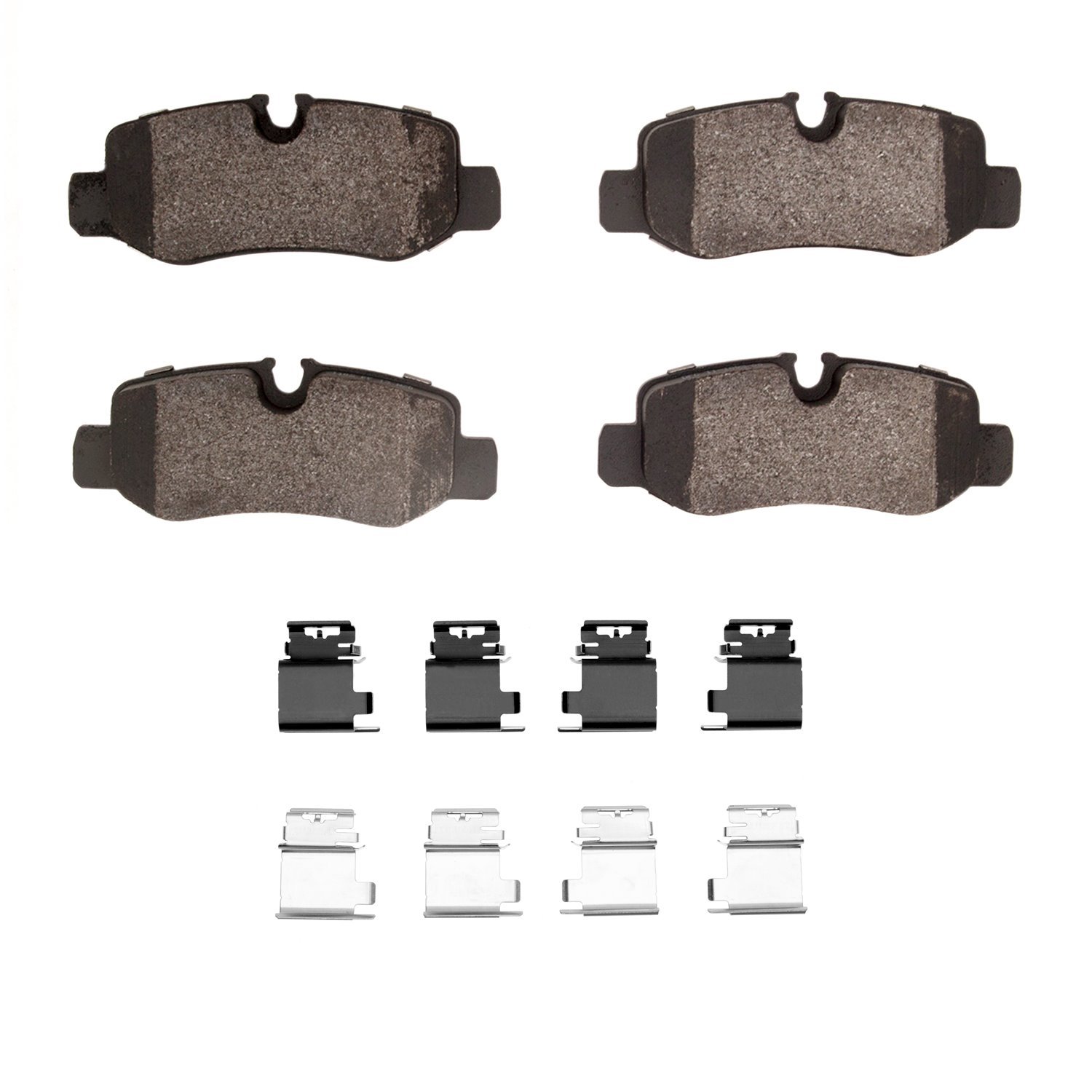 Optimum OE Brake Pads & Hardware Kit, Fits Select Mercedes-Benz, Position: Rear