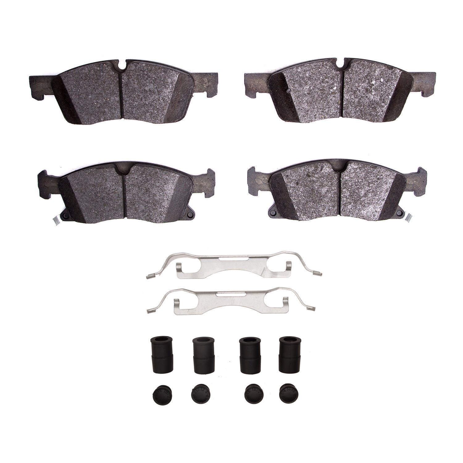 Optimum OE Brake Pads & Hardware Kit, 2013-2021 Mopar, Position: Front