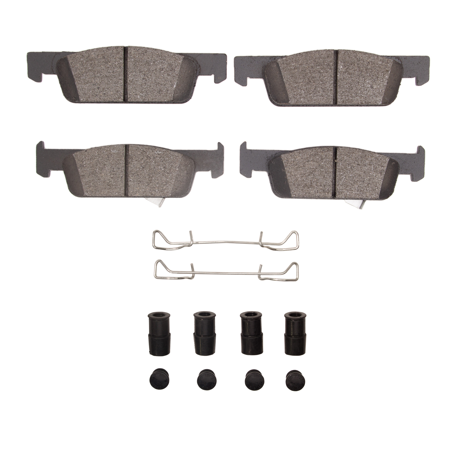 Optimum OE Brake Pads & Hardware Kit, 2016-2019 Smart, Position: Front