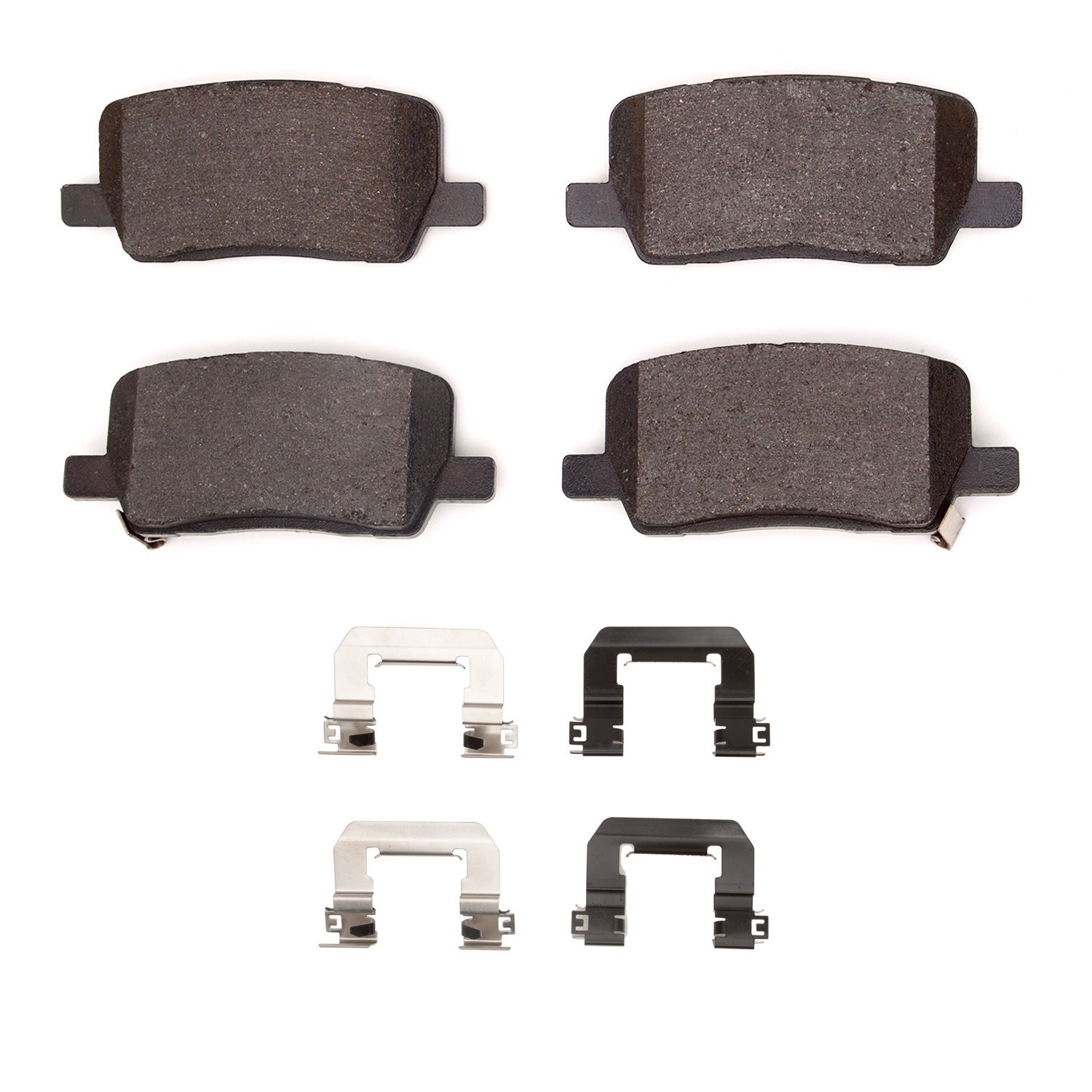 Optimum OE Brake Pads & Hardware Kit, Fits Select Tesla, Position: Rear