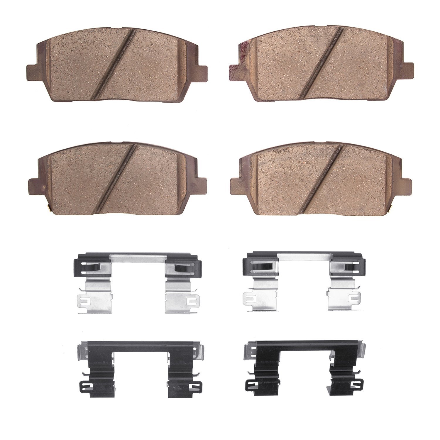 Optimum OE Brake Pads & Hardware Kit, Fits Select Kia/Hyundai/Genesis, Position: Front