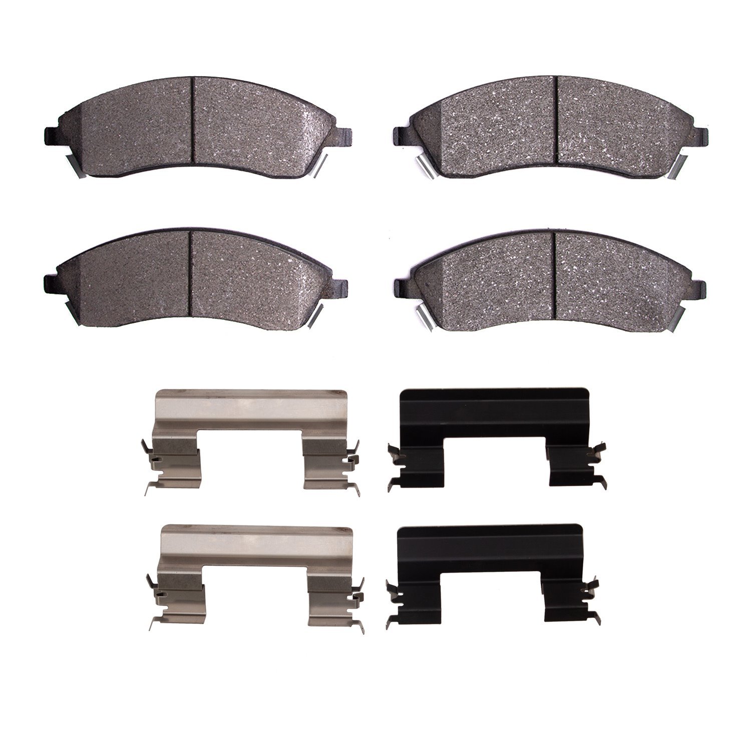 Optimum OE Brake Pads & Hardware Kit, 2004-2005 GM, Position: Front