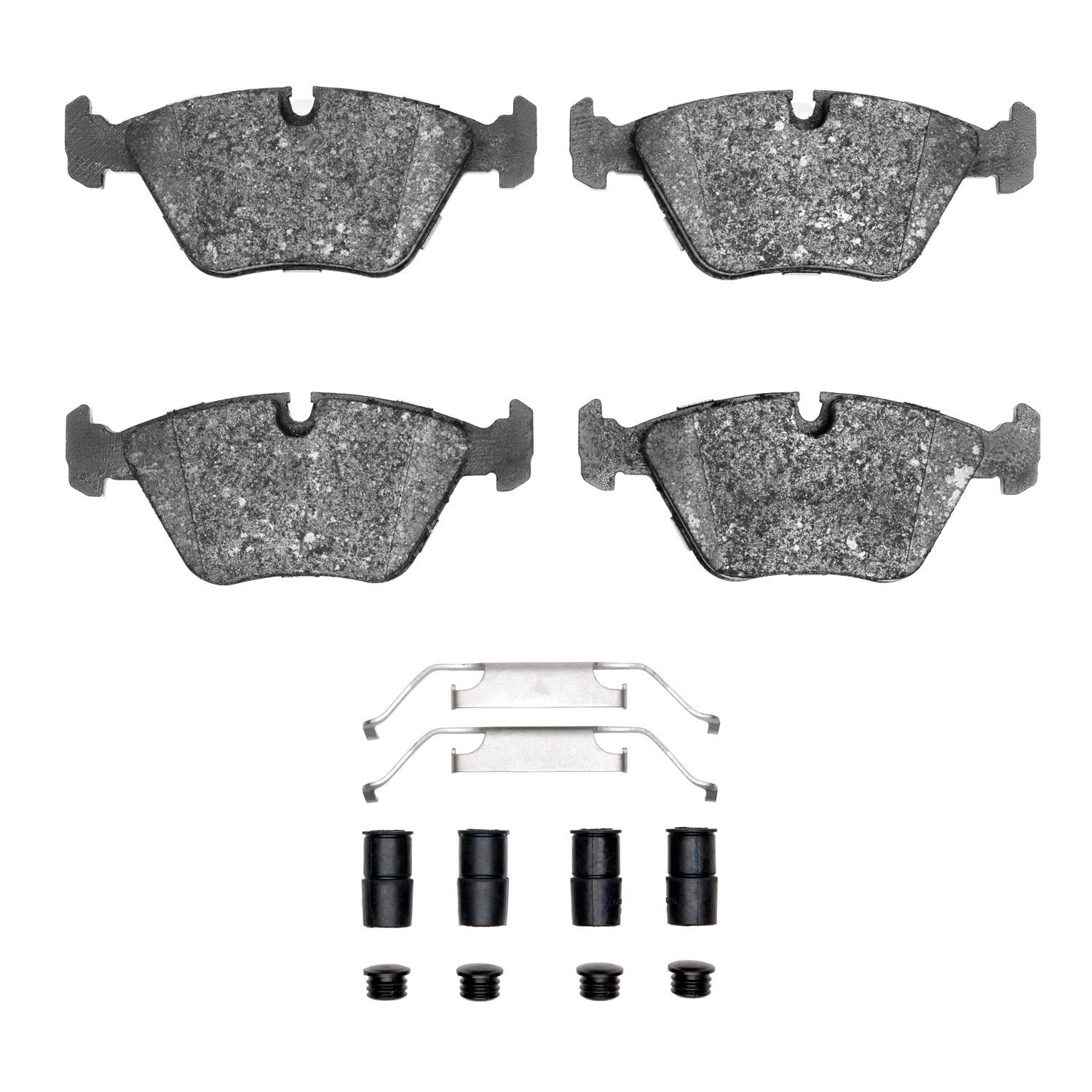 Euro Ceramic Brake Pads & Hardware Kit, 1987-2005 BMW, Position: Front