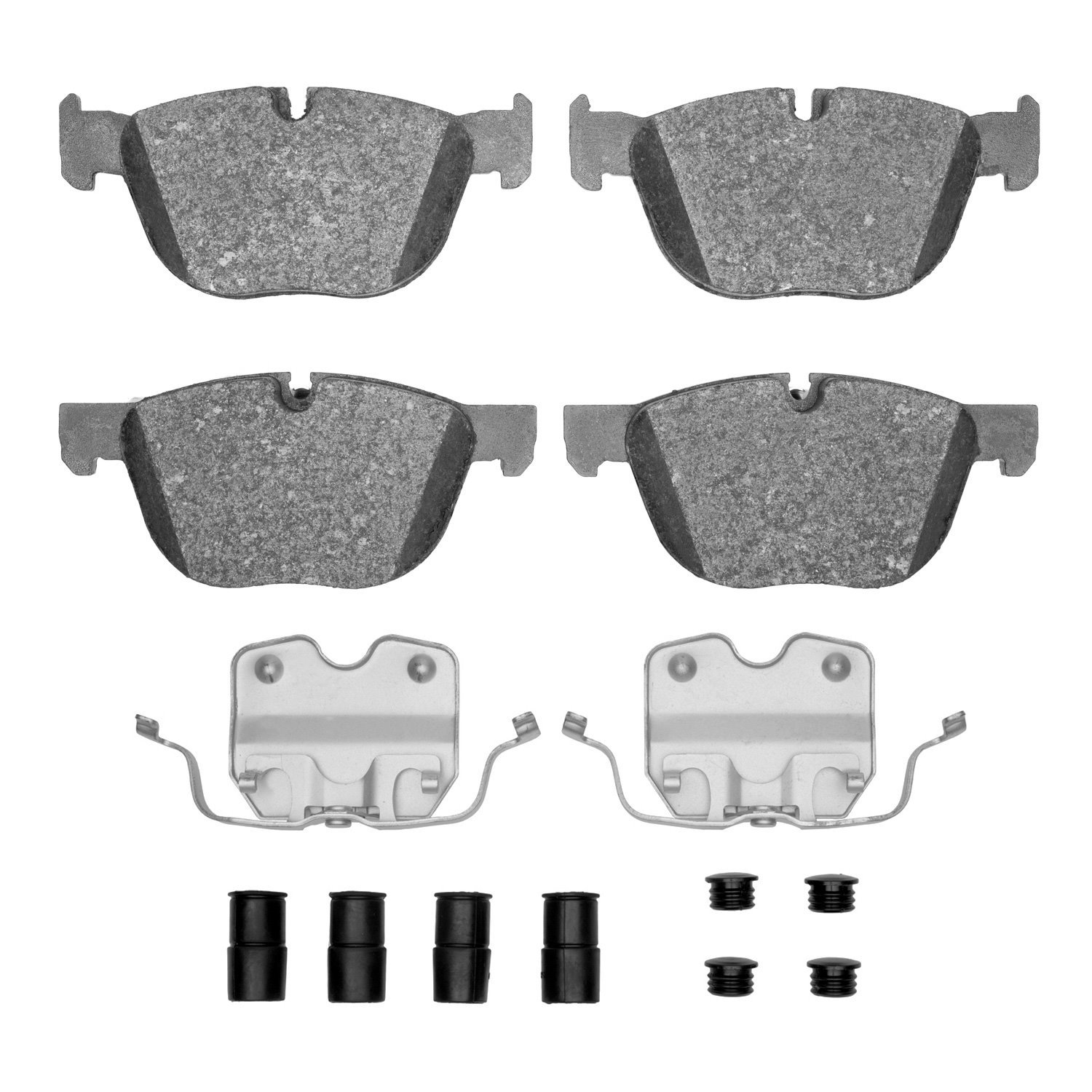 Euro Ceramic Brake Pads & Hardware Kit, 2007-2019 BMW, Position: Front