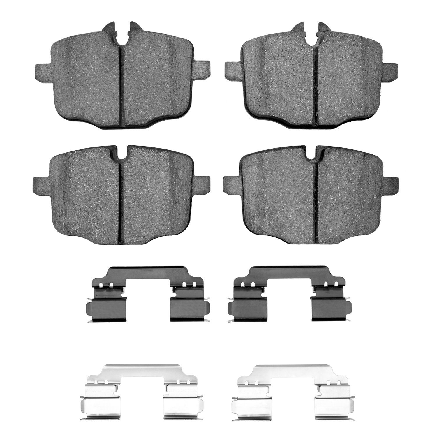 Euro Ceramic Brake Pads & Hardware Kit, 2012-2019 BMW, Position: Rear