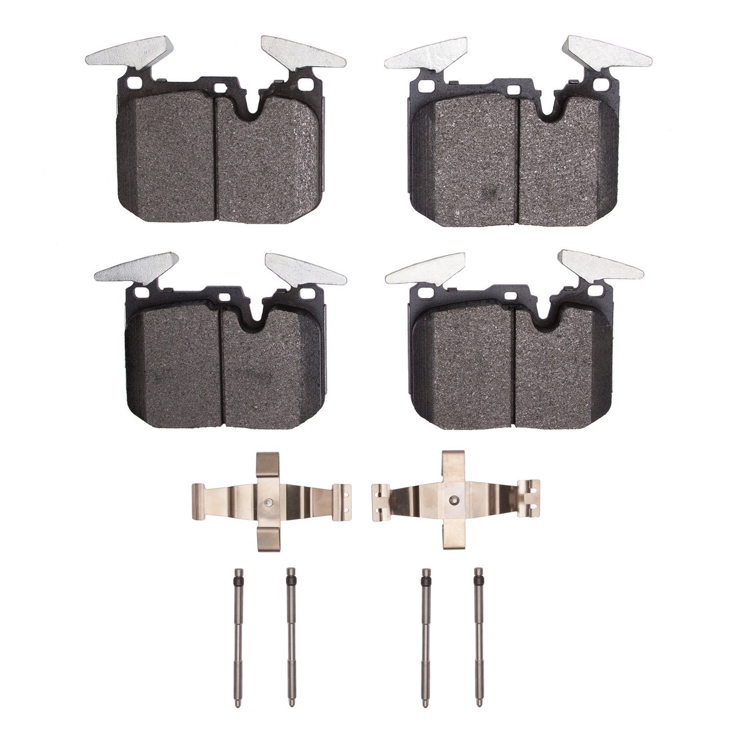 Euro Ceramic Brake Pads & Hardware Kit, 2012-2021 BMW, Position: Front