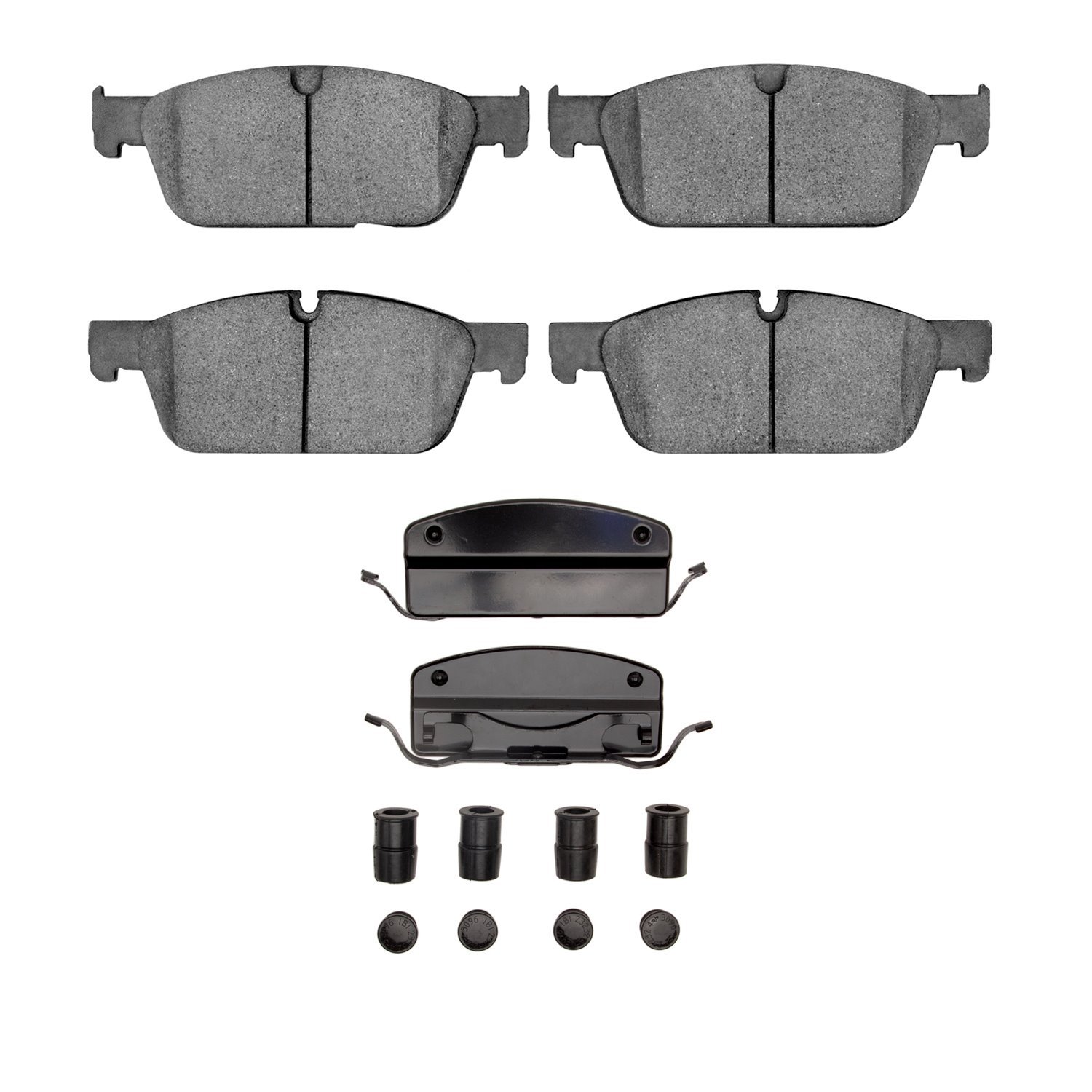 Euro Ceramic Brake Pads & Hardware Kit, 2012-2014 Mercedes-Benz, Position: Front
