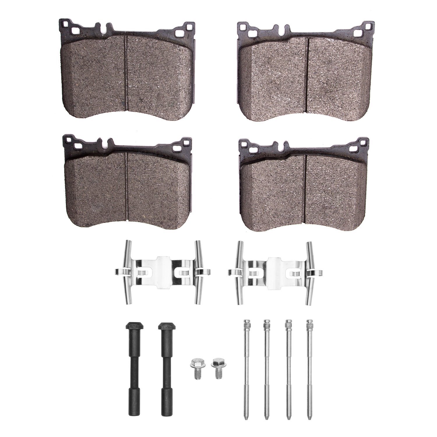 Euro Ceramic Brake Pads & Hardware Kit, 2013-2021 Mercedes-Benz, Position: Front