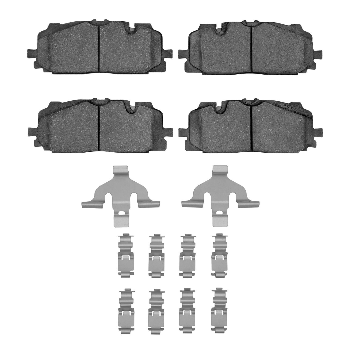 Euro Ceramic Brake Pads & Hardware Kit, Fits Select Audi/Porsche/Volkswagen, Position: Front