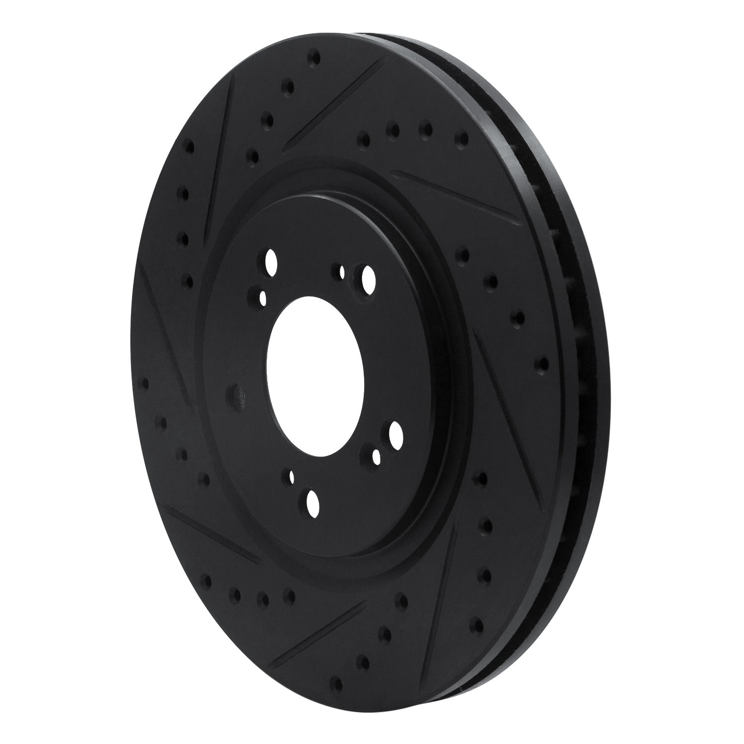 E-Line Drilled & Slotted Black Brake Rotor, 1997-2005