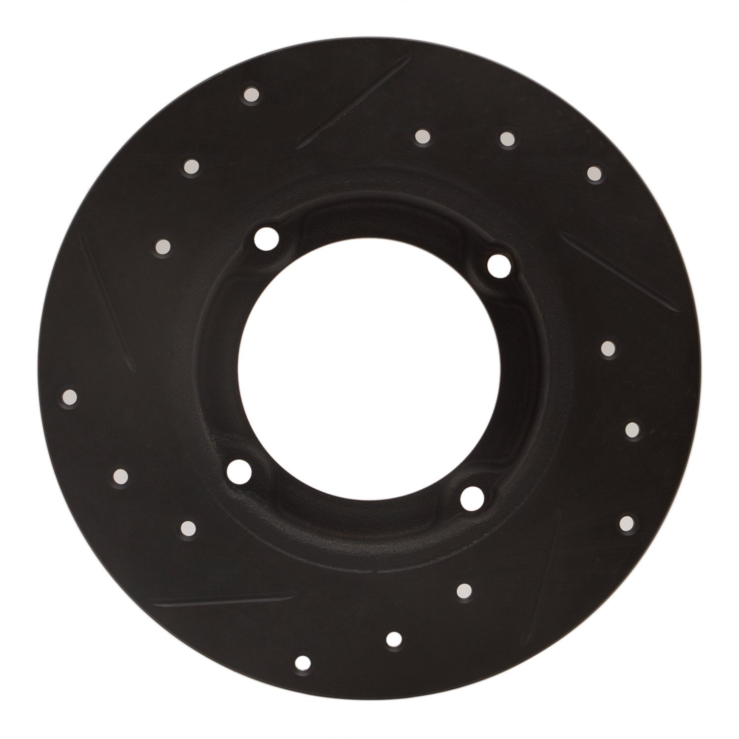 E-Line Drilled & Slotted Black Brake Rotor, 1973-1979