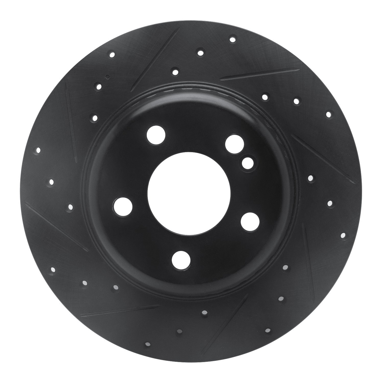 E-Line Drilled & Slotted Black Brake Rotor, 2015-2021