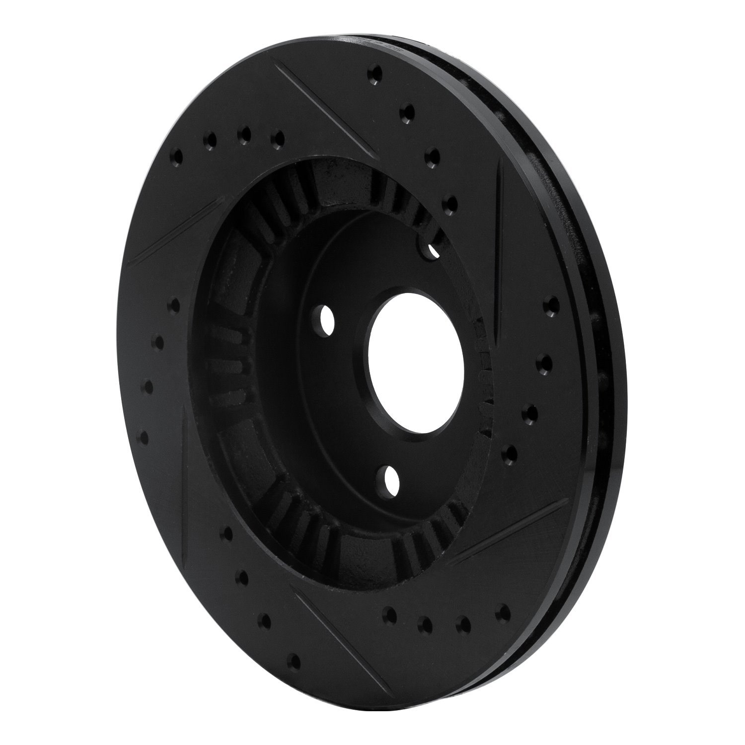 E-Line Drilled & Slotted Black Brake Rotor, 1999-2003