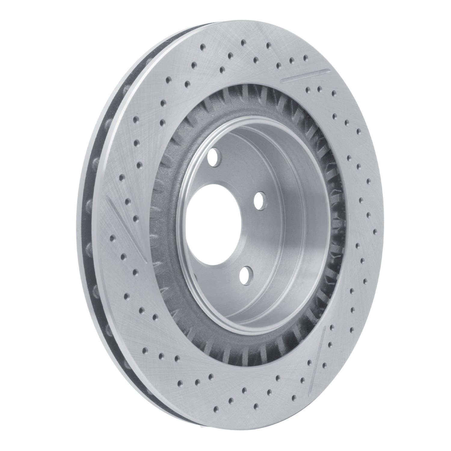 E-Line Drilled & Slotted Brake Rotor, 2005-2011 Mercedes-Benz, Position: Rear