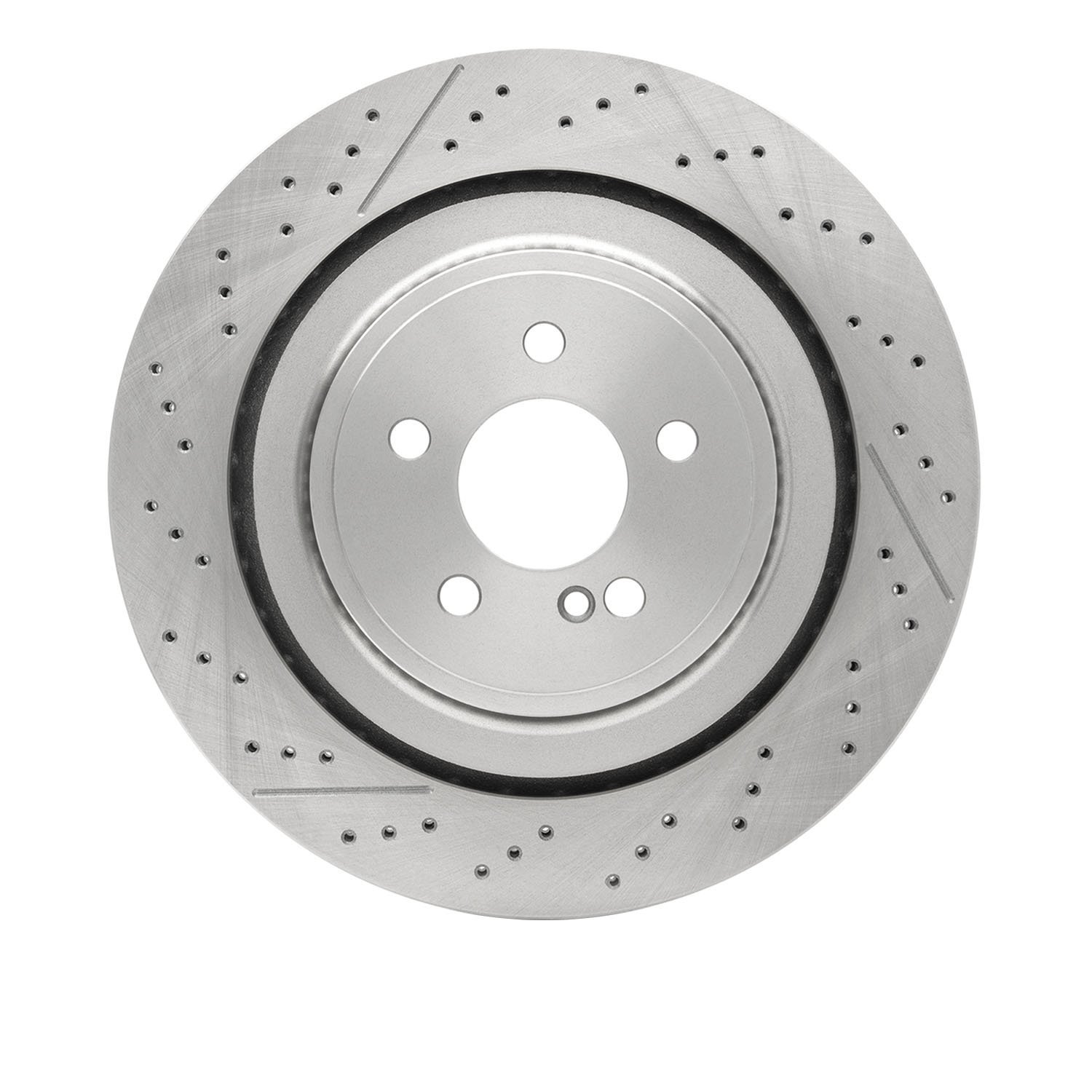 E-Line Drilled & Slotted Brake Rotor, 2010-2018 Mercedes-Benz, Position: Rear