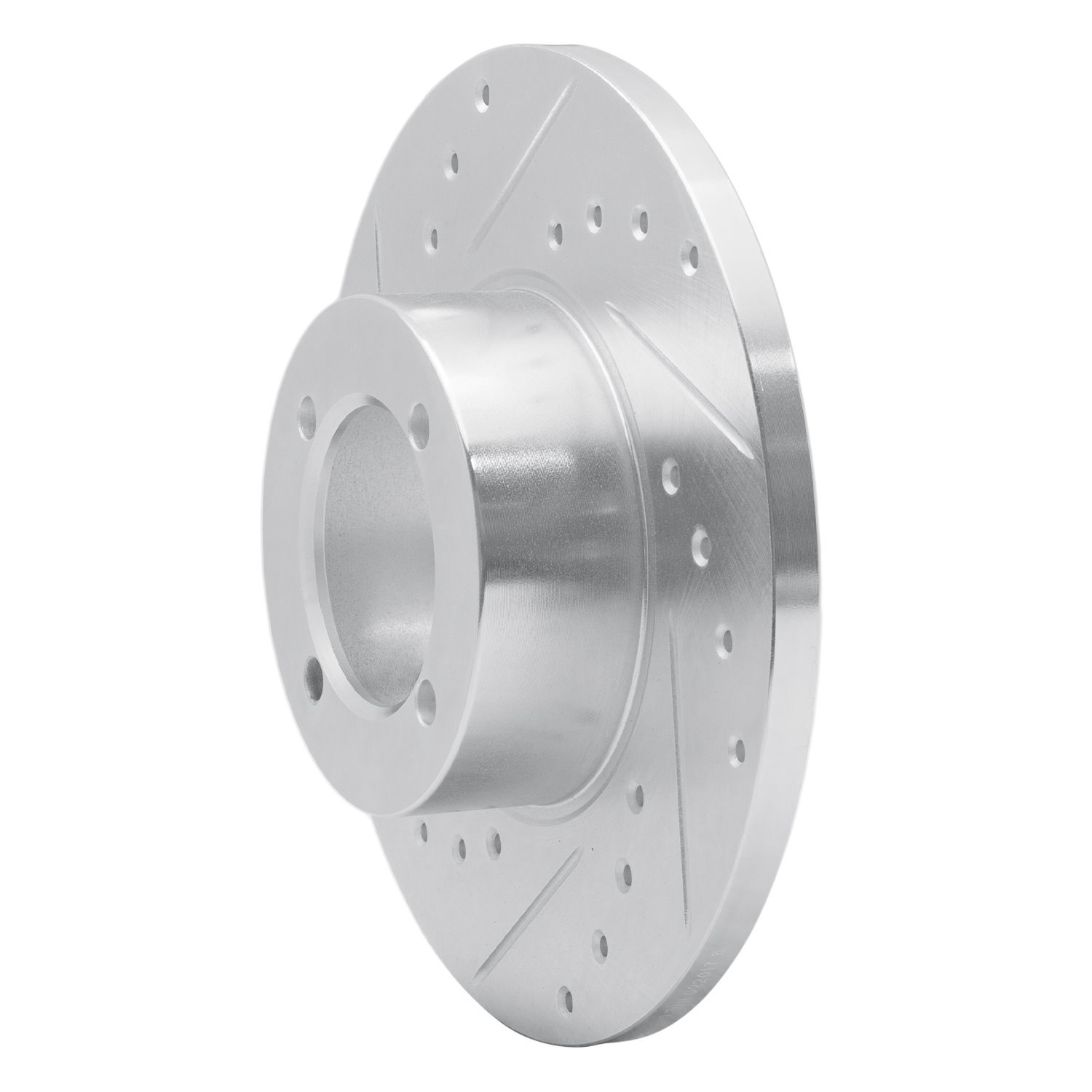 E-Line Drilled & Slotted Silver Brake Rotor, 1974-1979 Fits Multiple Makes/Models, Position: Front Left