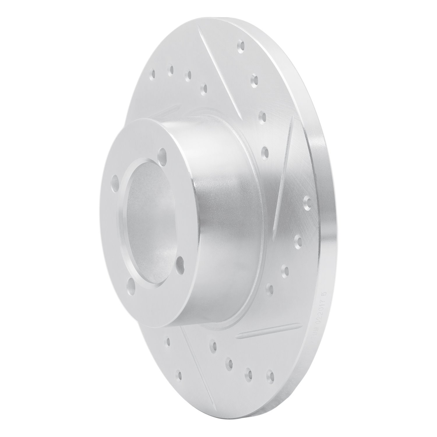 E-Line Drilled & Slotted Silver Brake Rotor, 1974-1979 Fits Multiple Makes/Models, Position: Front Right