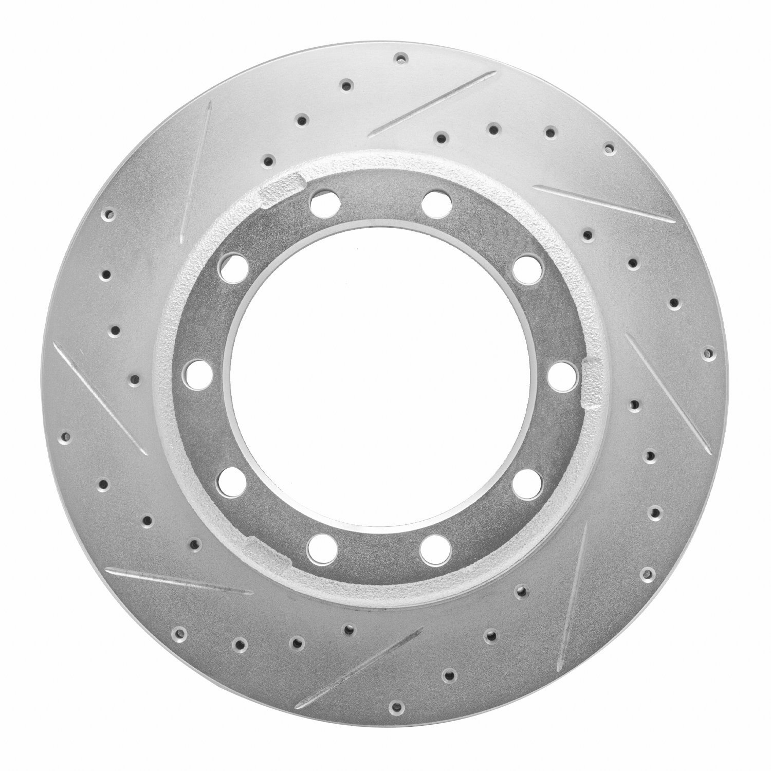 E-Line Drilled & Slotted Silver Brake Rotor, Fits Select Fits Multiple Makes/Models, Position: Front & Rear Right