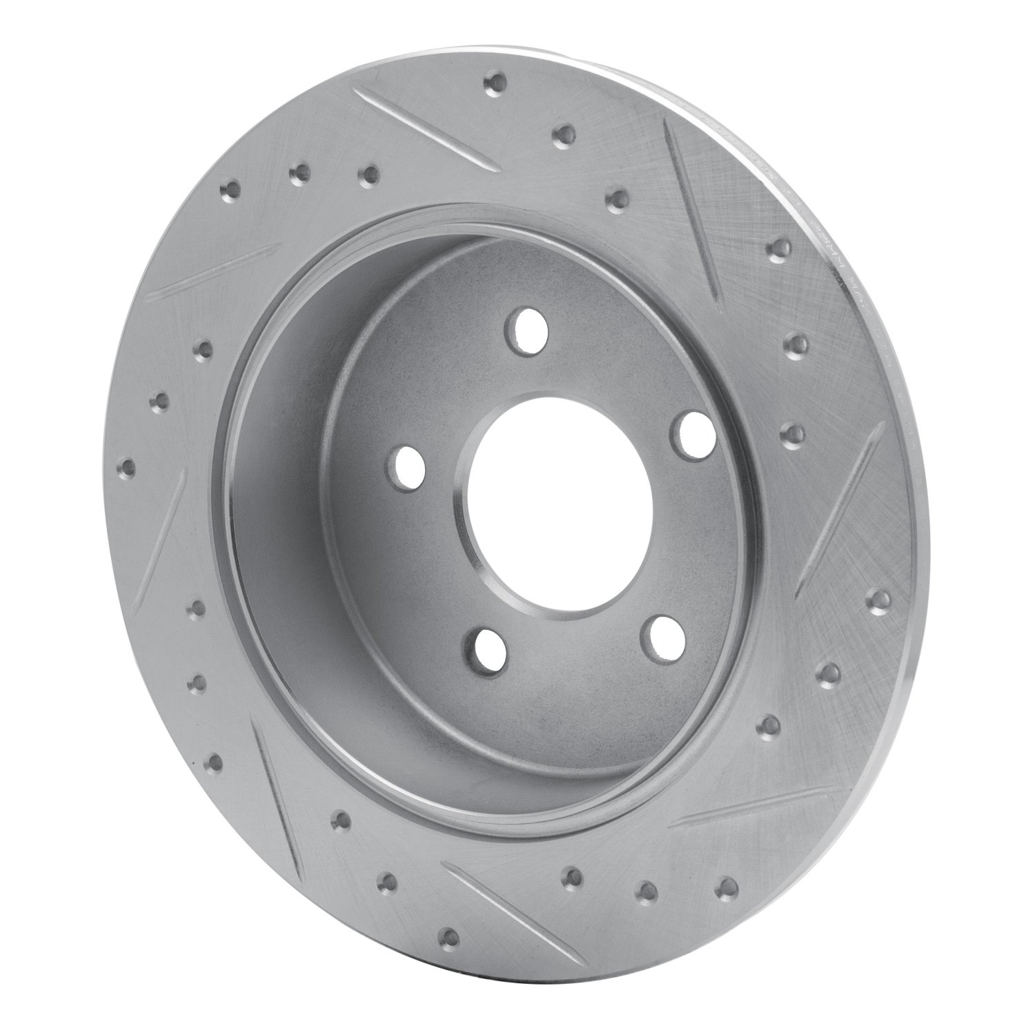 E-Line Drilled & Slotted Silver Brake Rotor, 1991-1995