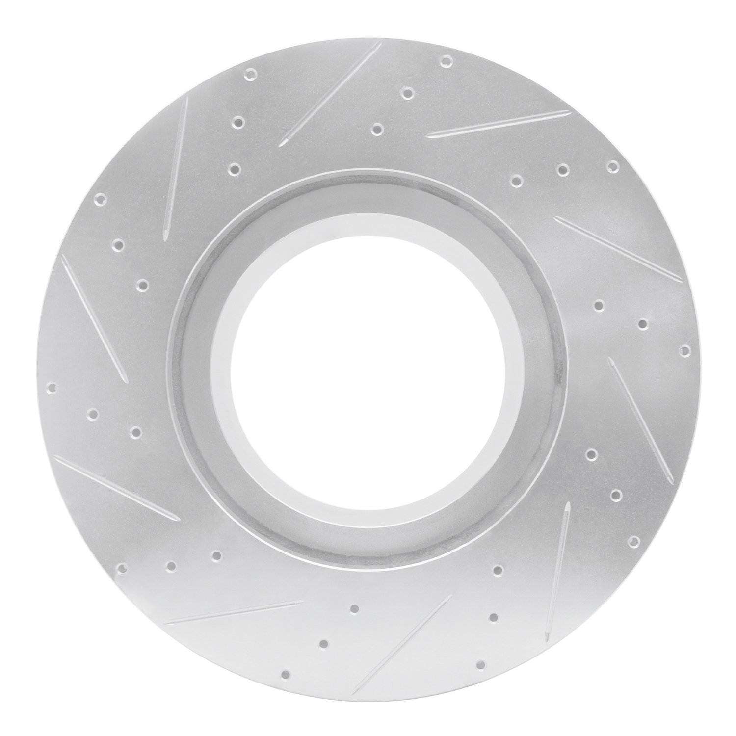 E-Line Drilled & Slotted Silver Brake Rotor, 2005-2017