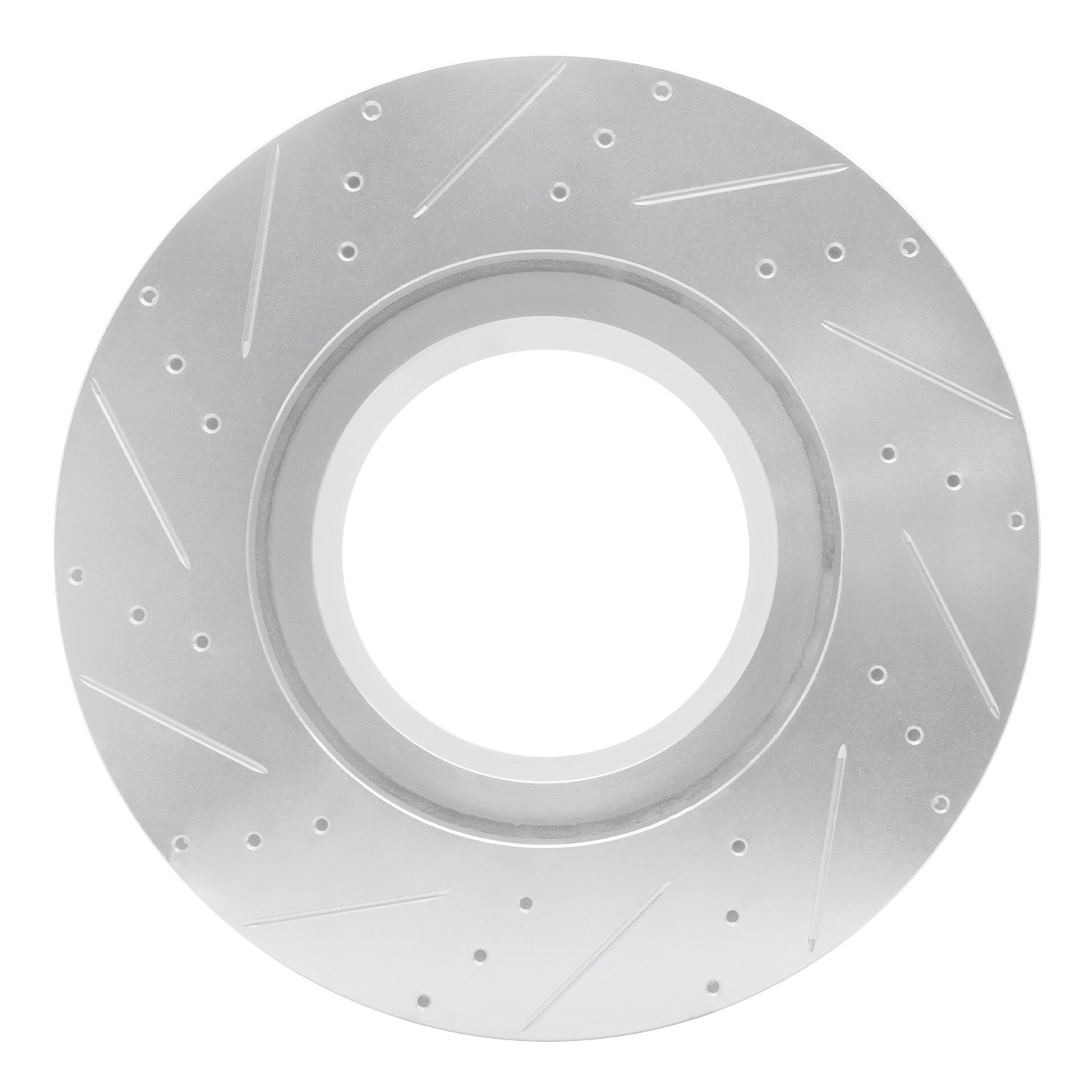 E-Line Drilled & Slotted Silver Brake Rotor, 2005-2017 Fits Multiple Makes/Models, Position: Front & Rear Right