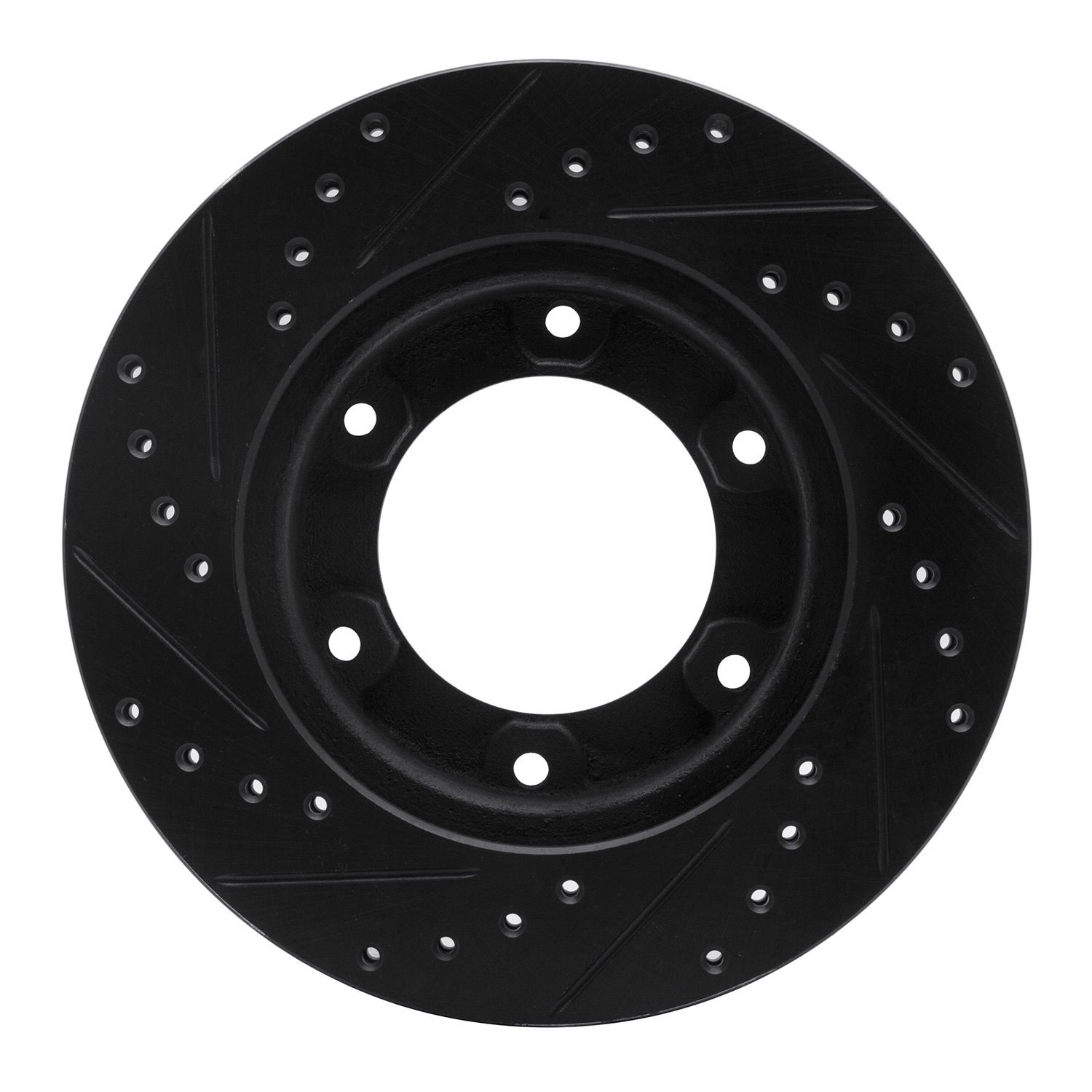 E-Line Drilled & Slotted Silver Brake Rotor, 1990-1992 Lexus/Toyota/Scion, Position: Front Right