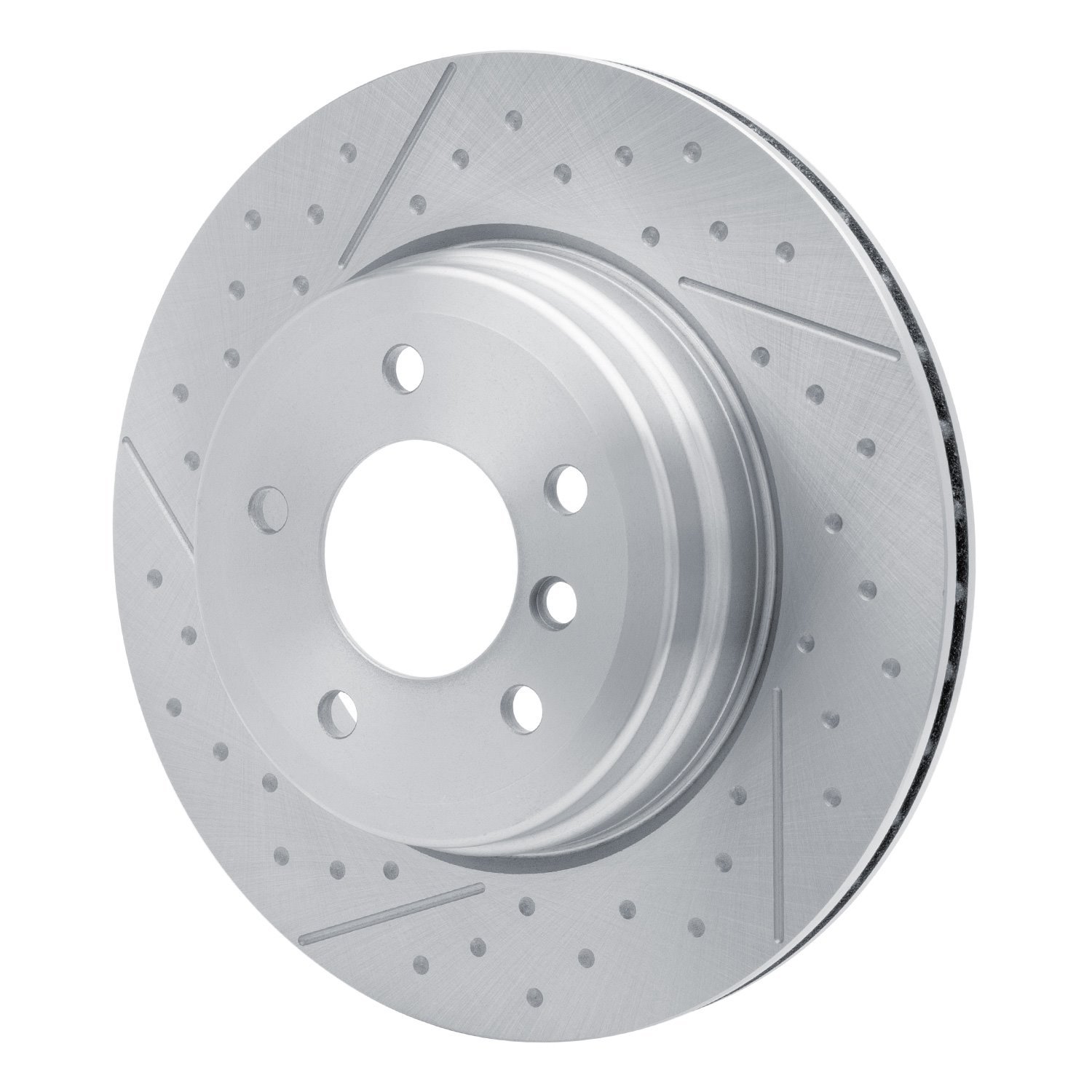 E-Line Dimpled & Slotted Brake Rotor, 2006-2013 BMW, Position: Rear