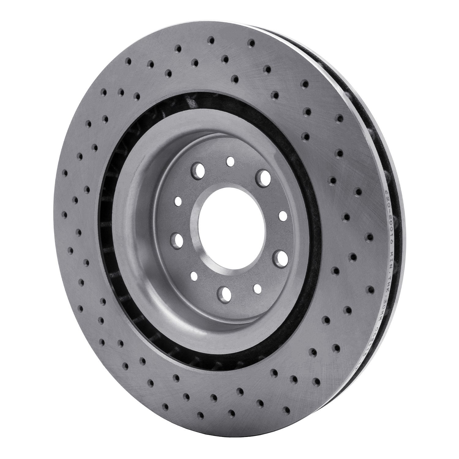 E-Line Drilled Brake Rotor, 2000-2006 Jaguar, Position: Front