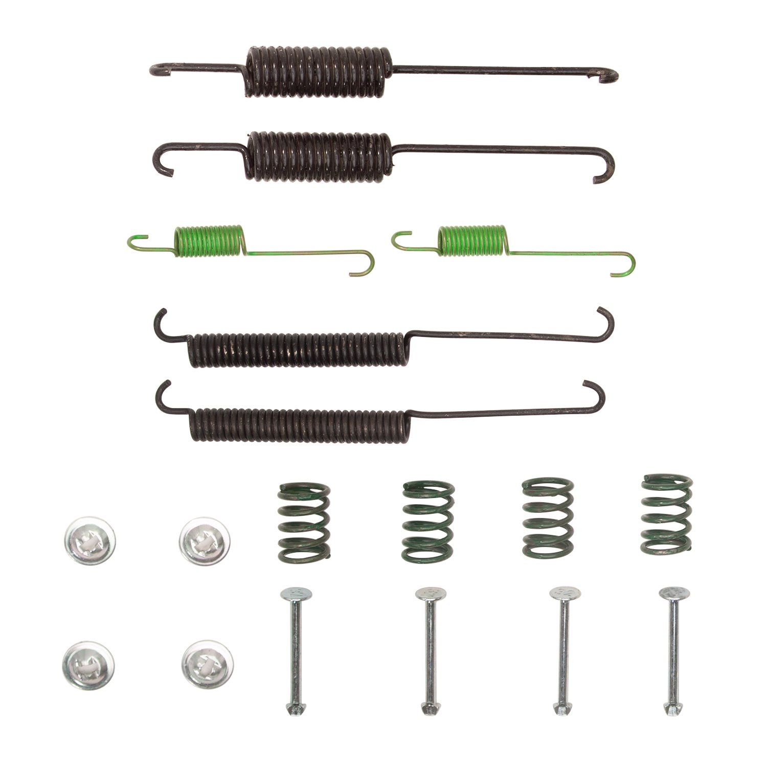 Drum Brake Hardware Kit, 1989-1998 Kia/Hyundai/Genesis, Position: Parking