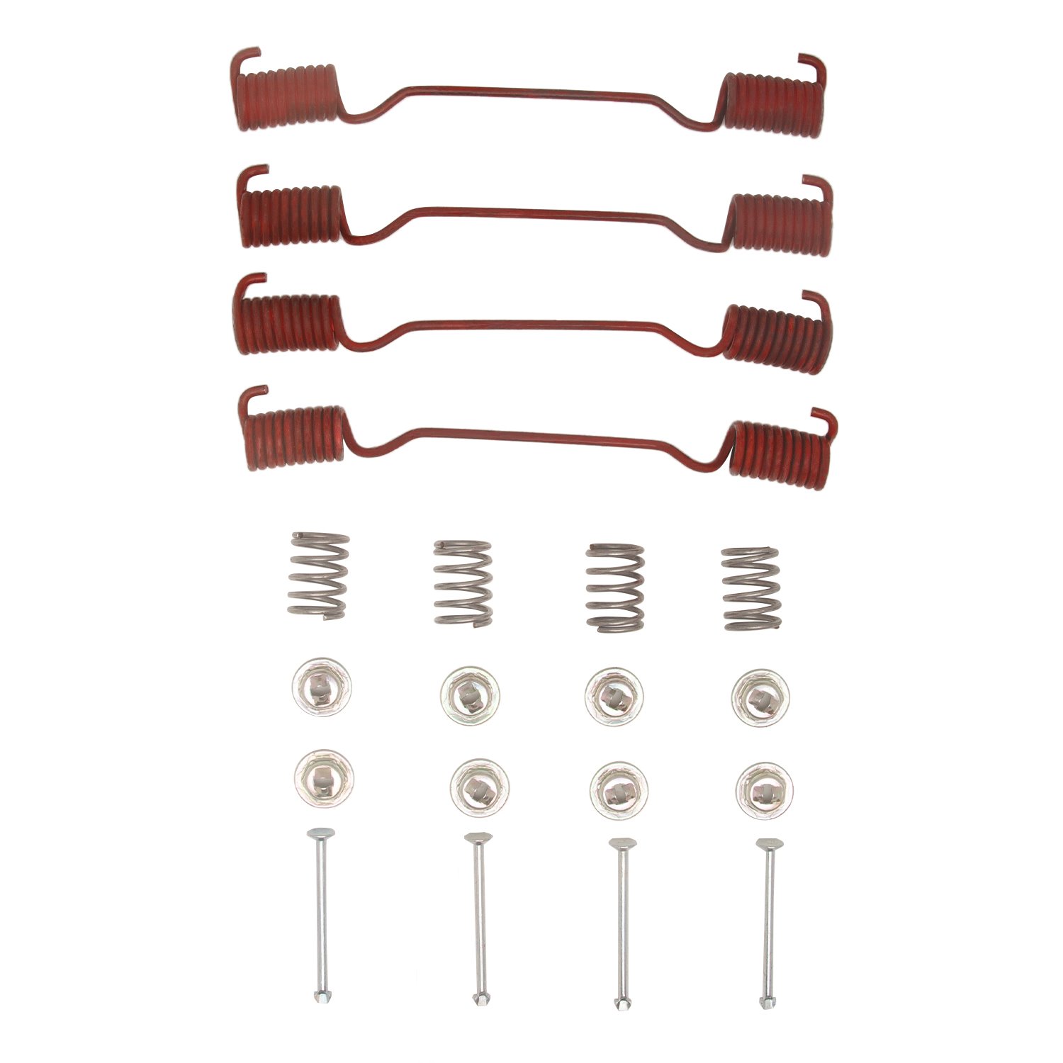 Drum Brake Hardware Kit, 1989-1993 GM, Position: Rear