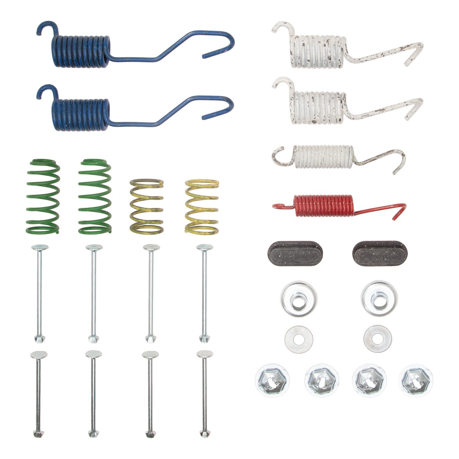 Drum Brake Hardware Kit, 1964-1975 GM, Position: Rear