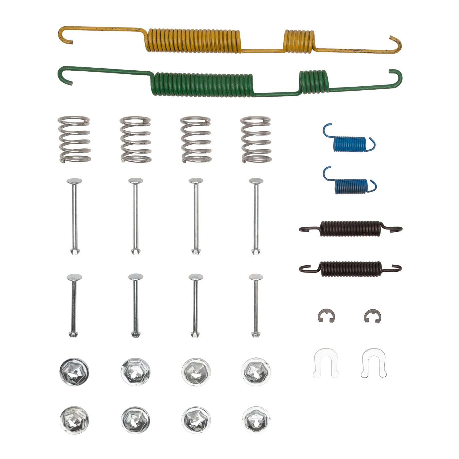 Drum Brake Hardware Kit, 1993-1998 Lexus/Toyota/Scion, Position: Parking