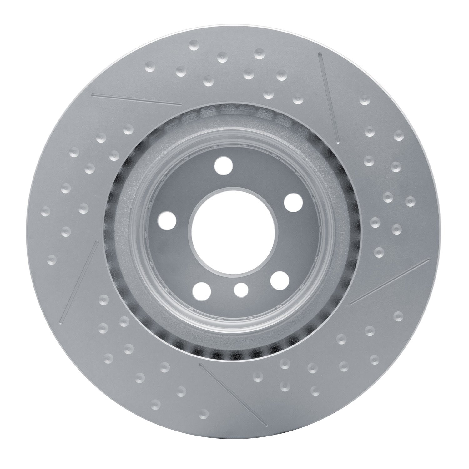 Hi-Carbon Alloy Geomet-Coated Dimpled & Slotted Rotor, 2012-2020 BMW, Position: Rear