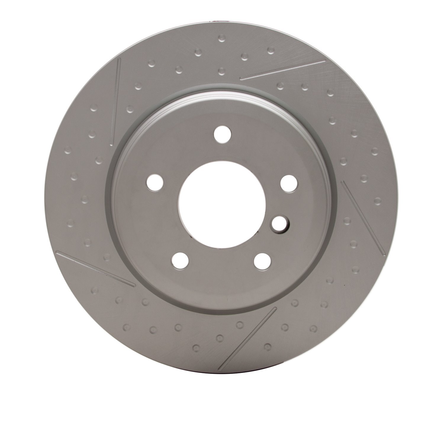 Hi-Carbon Alloy Geomet-Coated Dimpled & Slotted Rotor, 2006-2013 BMW, Position: Rear