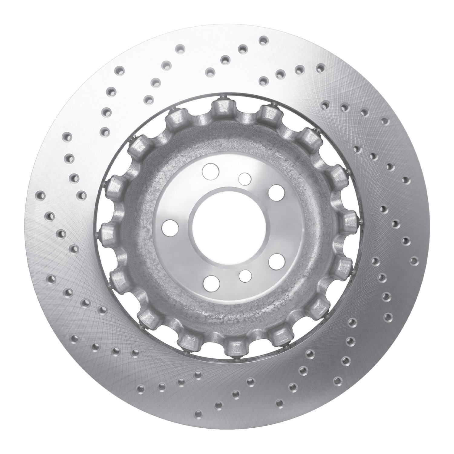 Hi-Carbon Alloy Geomet-Coated Drilled Rotor, 2012-2019 BMW, Position: Rear Right