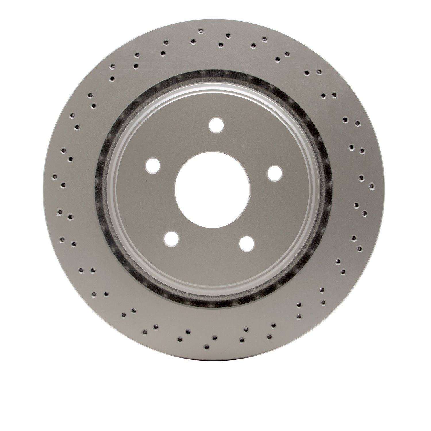 Hi-Carbon Alloy Geomet-Coated Drilled Rotor, 2006-2013 GM, Position: Rear