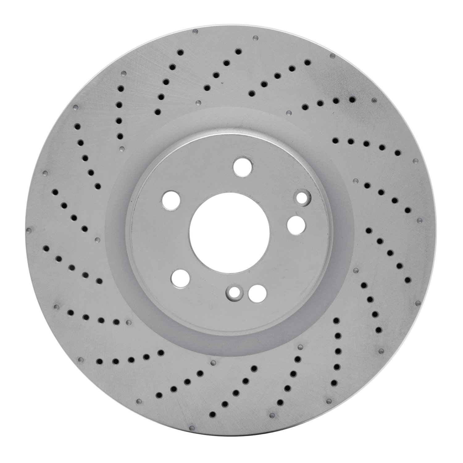 Hi-Carbon Alloy Geomet-Coated Drilled Rotor, 2008-2021 Mercedes-Benz, Position: Front