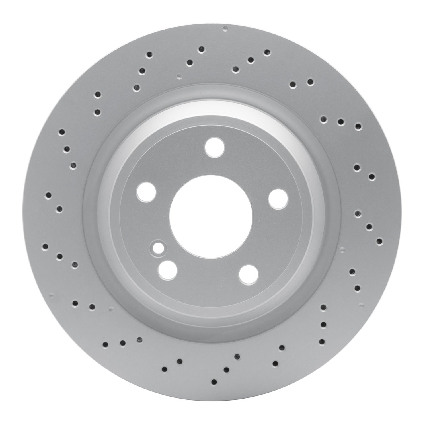 Hi-Carbon Alloy Geomet-Coated Drilled Rotor, 2013-2020 Mercedes-Benz, Position: Rear